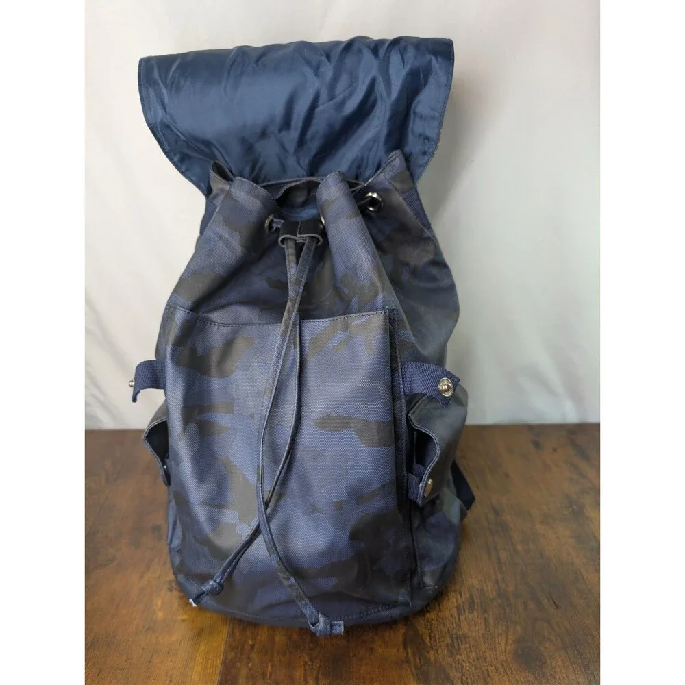 Duchamp London Laptop Backpack Rucksack Blue/Gray Camouflage